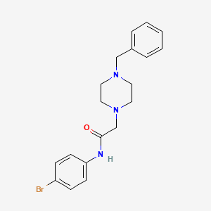 molecular formula C19H22BrN3O B2422085 2-(4-benzylpiperazin-1-yl)-N-(4-bromophenyl)acetamide CAS No. 303091-48-7