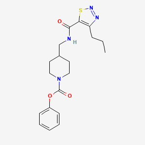 Phenyl 4-((4-propyl-1,2,3-thiadiazole-5-carboxamido)methyl)piperidine-1-carboxylate