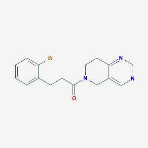molecular formula C16H16BrN3O B2422095 3-(2-bromophenyl)-1-(7,8-dihydropyrido[4,3-d]pyrimidin-6(5H)-yl)propan-1-one CAS No. 1798039-97-0