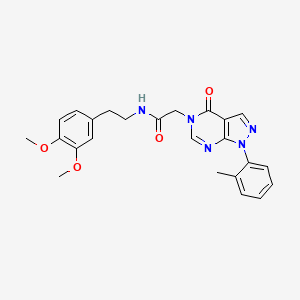 N-(3,4-dimethoxyphenethyl)-2-(4-oxo-1-(o-tolyl)-1H-pyrazolo[3,4-d]pyrimidin-5(4H)-yl)acetamide