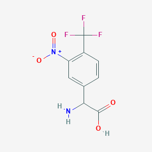 2-Amino-2-[3-nitro-4-(trifluoromethyl)phenyl]acetic acid