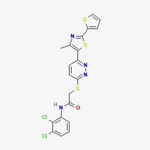 N-(2,3-dichlorophenyl)-2-((6-(4-methyl-2-(thiophen-2-yl)thiazol-5-yl)pyridazin-3-yl)thio)acetamide