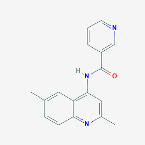 N-(2,6-dimethylquinolin-4-yl)pyridine-3-carboxamide