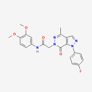 N-(3,4-dimethoxyphenyl)-2-(1-(4-fluorophenyl)-4-methyl-7-oxo-1H-pyrazolo[3,4-d]pyridazin-6(7H)-yl)acetamide