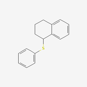 molecular formula C16H16S B2422142 1-(Phenylsulfanyl)-1,2,3,4-tetrahydronaphthalene CAS No. 150763-59-0