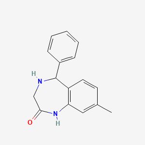 molecular formula C16H16N2O B2422143 8-methyl-5-phenyl-4,5-dihydro-1H-benzo[e][1,4]diazepin-2(3H)-one CAS No. 1798718-04-3