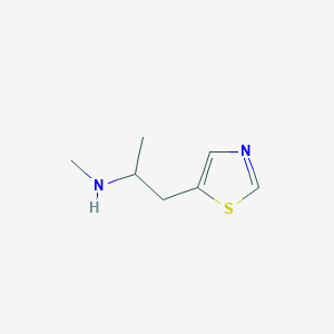 molecular formula C7H12N2S B2422149 N-Methyl-1-(1,3-thiazol-5-yl)propan-2-amine CAS No. 1566395-51-4