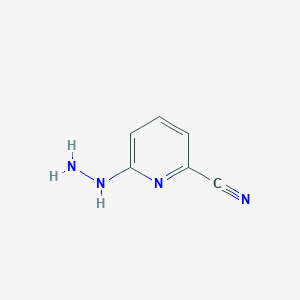 molecular formula C6H6N4 B2422165 2-肼基-6-氰基吡啶 CAS No. 1339085-85-6