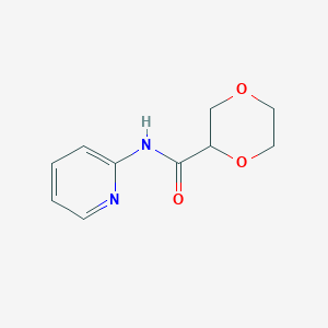 molecular formula C10H12N2O3 B2422167 N-(pyridin-2-yl)-1,4-dioxane-2-carboxamide CAS No. 1147658-34-1