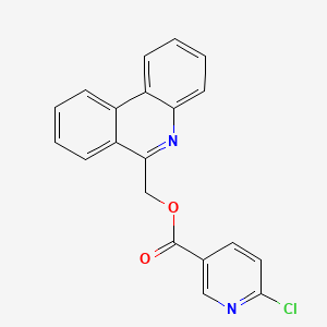 Phenanthridin-6-ylmethyl 6-chloropyridine-3-carboxylate