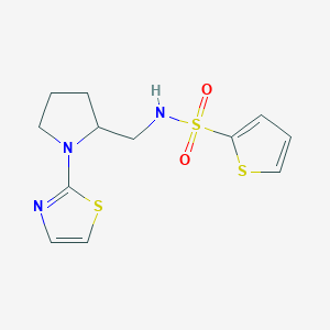 N-((1-(thiazol-2-yl)pyrrolidin-2-yl)methyl)thiophene-2-sulfonamide