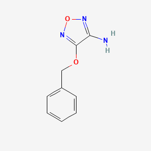 molecular formula C9H9N3O2 B2422227 4-(Benzyloxy)-1,2,5-oxadiazol-3-amine CAS No. 292856-51-0