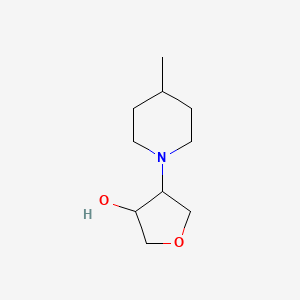 4-(4-Methylpiperidin-1-yl)oxolan-3-ol