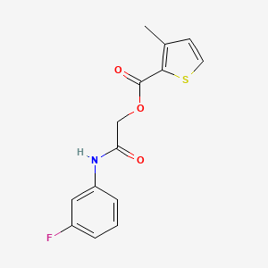 [2-(3-Fluoroanilino)-2-oxoethyl] 3-methylthiophene-2-carboxylate