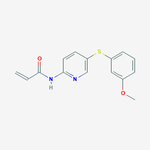 N-[5-(3-Methoxyphenyl)sulfanylpyridin-2-yl]prop-2-enamide