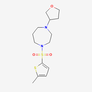 1-((5-Methylthiophen-2-yl)sulfonyl)-4-(tetrahydrofuran-3-yl)-1,4-diazepane