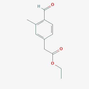 Ethyl 2-(4-formyl-3-methylphenyl)acetate