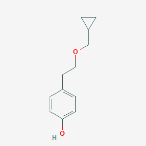 molecular formula C12H16O2 B024223 4-[2-(环丙基甲氧基)乙基]苯酚 CAS No. 63659-16-5
