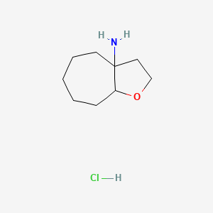 molecular formula C9H18ClNO B2422305 octahydro-2H-cyclohepta[b]furan-3a-amine hydrochloride CAS No. 2193067-46-6