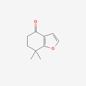 molecular formula C10H12O2 B2422381 7,7-二甲基-4,5,6,7-四氢-1-苯并呋喃-4-酮 CAS No. 849334-10-7