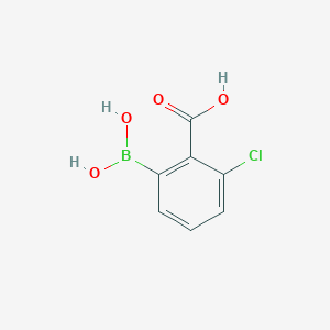 molecular formula C7H6BClO4 B2422384 2-氯-6-(二羟基硼烷基)苯甲酸 CAS No. 1838186-55-2