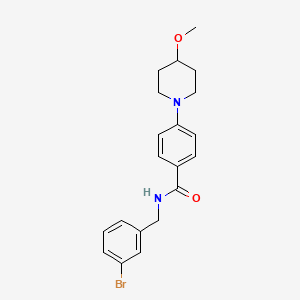 molecular formula C20H23BrN2O2 B2422402 N-(3-bromobenzyl)-4-(4-methoxypiperidin-1-yl)benzamide CAS No. 2034442-52-7