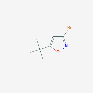 molecular formula C7H10BrNO B2422406 3-Bromo-5-(tert-butyl)isoxazole CAS No. 1780726-89-7