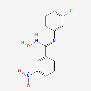 molecular formula C13H10ClN3O3 B2422435 N-(3-氯苯基)-N'-羟基-3-硝基苯甲酰胺 CAS No. 866049-30-1