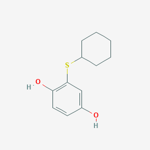 B2422443 2-(Cyclohexylsulfanyl)benzene-1,4-diol CAS No. 441764-31-4