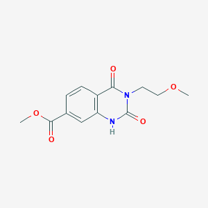 B2422449 Methyl 3-(2-methoxyethyl)-2,4-dioxo-1,2,3,4-tetrahydroquinazoline-7-carboxylate CAS No. 892289-33-7