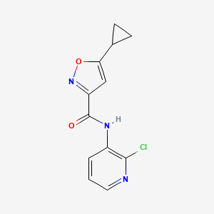 B2422450 N-(2-chloro(3-pyridyl))(5-cyclopropylisoxazol-3-yl)carboxamide CAS No. 912782-57-1