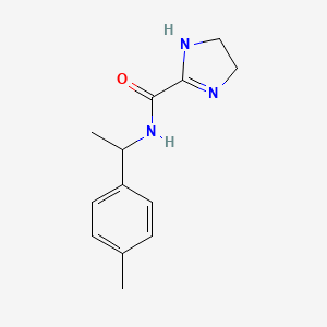 molecular formula C13H17N3O B2422501 N-(1-(p-tolyl)ethyl)-4,5-dihydro-1H-imidazole-2-carboxamide CAS No. 1185450-74-1