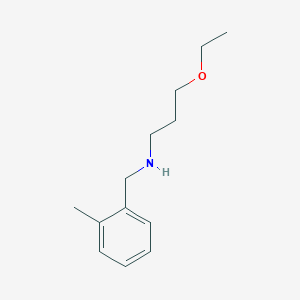 B2422515 3-ethoxy-N-[(2-methylphenyl)methyl]propan-1-amine CAS No. 893585-57-4