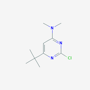 molecular formula C10H16ClN3 B242253 2-Chloro-4-dimethylamino-6-t-butylpyrimidine 