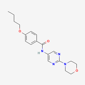 molecular formula C19H24N4O3 B2422565 4-丁氧基-N-(2-吗啉代嘧啶-5-基)苯甲酰胺 CAS No. 1396809-58-7