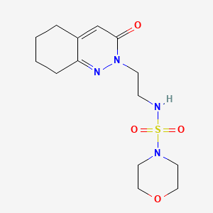 molecular formula C14H22N4O4S B2422585 N-(2-(3-oxo-5,6,7,8-tetrahydrocinnolin-2(3H)-yl)ethyl)morpholine-4-sulfonamide CAS No. 2034562-89-3