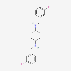 molecular formula C20H24F2N2 B2422615 N1,N4-双(3-氟苄基)环己烷-1,4-二胺 CAS No. 1353987-21-9