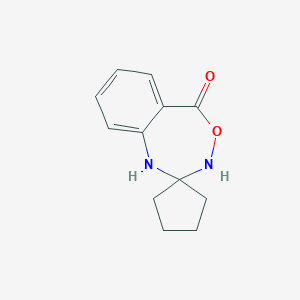molecular formula C12H14N2O2 B242262 spiro[4,1,3-benzoxadiazepine-2,1'-cyclopentan]-5(1H)-one 
