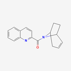 molecular formula C17H16N2O B2422624 (1R,5S)-8-氮杂双环[3.2.1]辛-2-烯-8-基(喹啉-2-基)甲酮 CAS No. 1797096-76-4