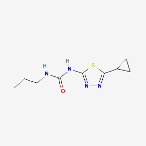molecular formula C9H14N4OS B2422636 N-(5-环丙基-1,3,4-噻二唑-2-基)-N'-丙基脲 CAS No. 866043-29-0