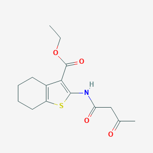 molecular formula C15H19NO4S B242264 Ethyl 2-(acetoacetylamino)-4,5,6,7-tetrahydro-1-benzothiophene-3-carboxylate 