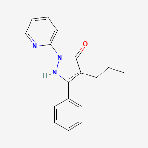 molecular formula C17H17N3O B2422657 3-phenyl-4-propyl-1-(pyridin-2-yl)-1H-pyrazol-5-ol CAS No. 1270084-92-8