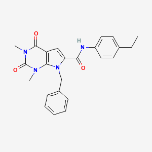 7-benzyl-N-(4-ethylphenyl)-1,3-dimethyl-2,4-dioxo-2,3,4,7-tetrahydro-1H-pyrrolo[2,3-d]pyrimidine-6-carboxamide