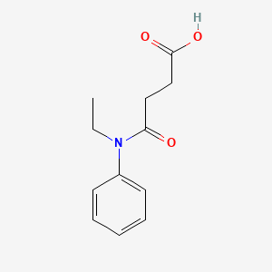 molecular formula C12H15NO3 B2422689 4-[Ethyl(phenyl)amino]-4-oxobutanoic acid CAS No. 33684-13-8