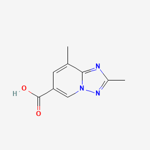 molecular formula C9H9N3O2 B2422741 2,8-Dimethyl-[1,2,4]triazolo[1,5-a]pyridine-6-carboxylic acid CAS No. 2460754-69-0
