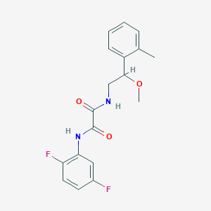 molecular formula C18H18F2N2O3 B2422768 N1-(2,5-difluorophenyl)-N2-(2-methoxy-2-(o-tolyl)ethyl)oxalamide CAS No. 1797338-66-9