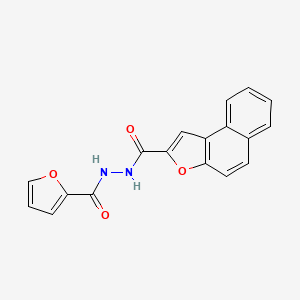 molecular formula C18H12N2O4 B2422771 N'-(2-furylcarbonyl)naphtho[2,1-b]furan-2-carbohydrazide CAS No. 478259-88-0