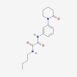 molecular formula C17H23N3O3 B2422778 N1-butyl-N2-(3-(2-oxopiperidin-1-yl)phenyl)oxalamide CAS No. 941980-06-9