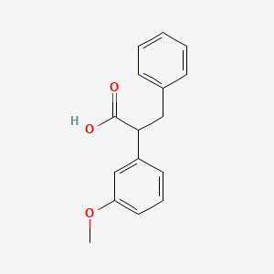 molecular formula C16H16O3 B2422808 2-(3-甲氧基苯基)-3-苯基丙酸 CAS No. 3160-94-9