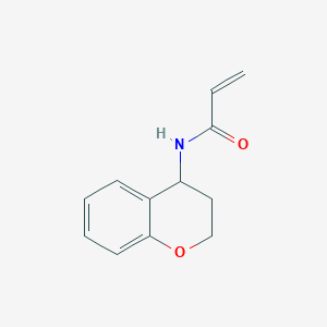 molecular formula C12H13NO2 B2422812 N-(3,4-dihydro-2H-1-benzopyran-4-yl)prop-2-enamide CAS No. 1156923-65-7